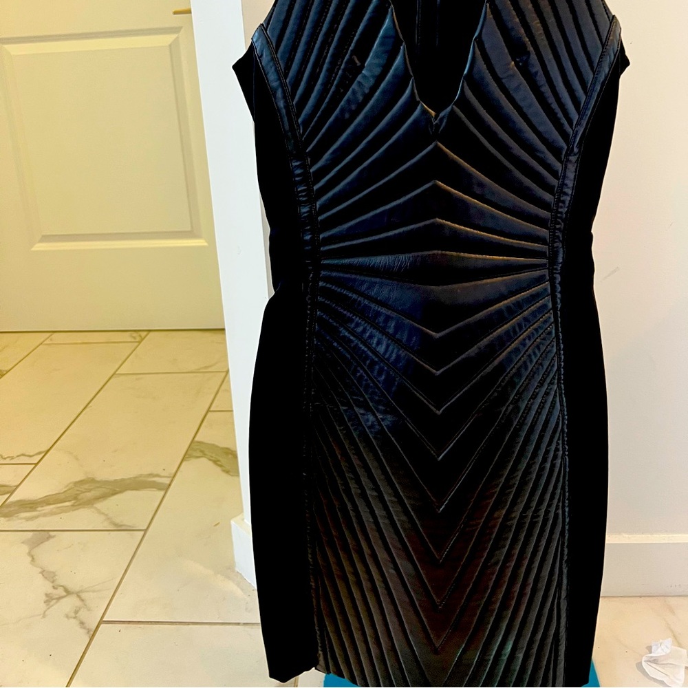 Tom Ford RUnway Black Stretch Leather Mini Dress - SIze 36 - US 0-2